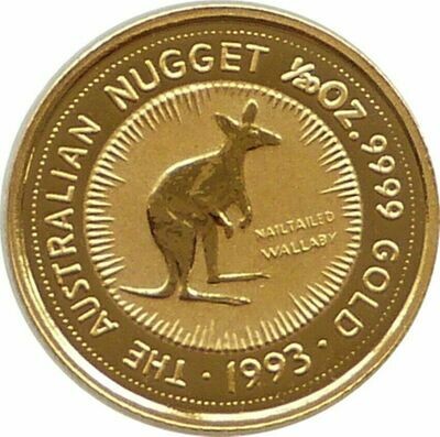 1993 Australia Kangaroo $5 Gold 1/20oz Coin