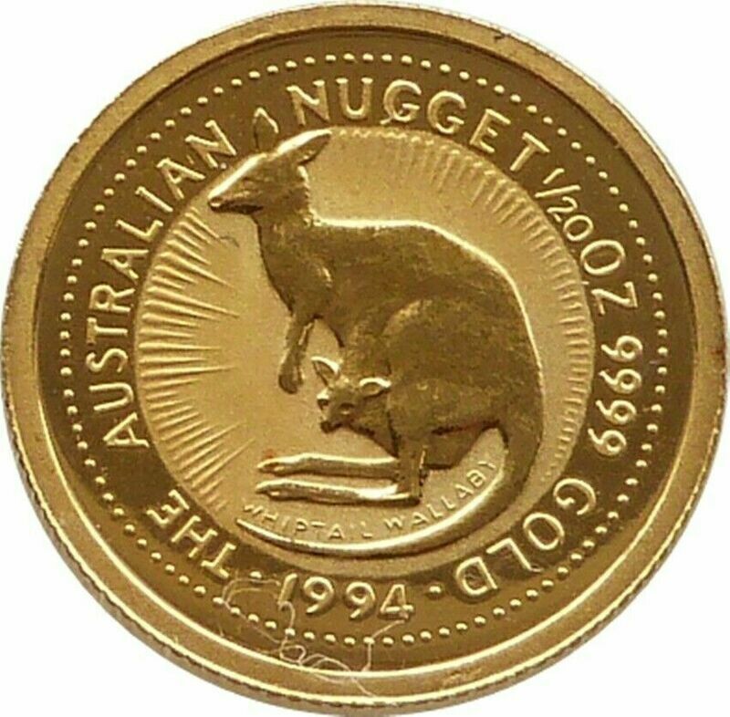 1994 Australia Kangaroo $5 Gold 1/20oz Coin