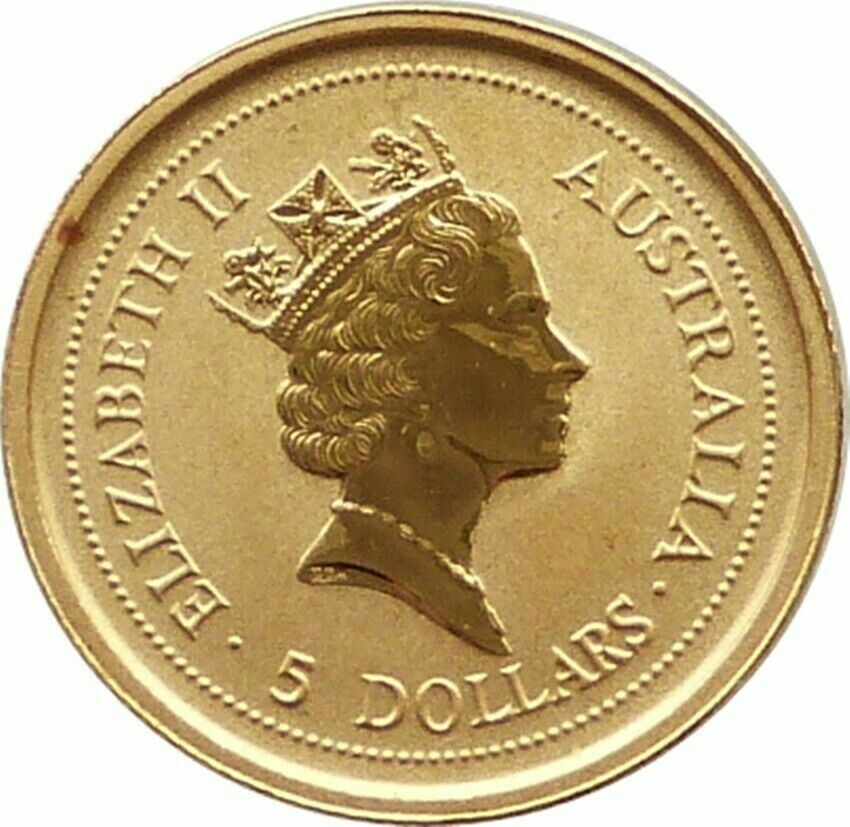 1994 Australia Kangaroo $5 Gold 1/20oz Coin
