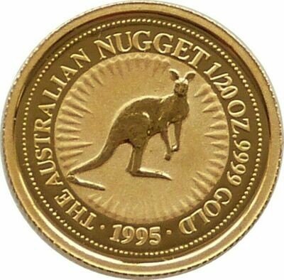 1995 Australia Kangaroo $5 Gold 1/20oz Coin