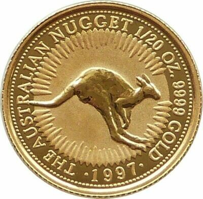 1997 Australia Kangaroo $5 Gold 1/20oz Coin