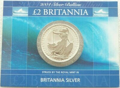 2004 Britannia £2 Silver Bullion 1oz Coin Mint Card