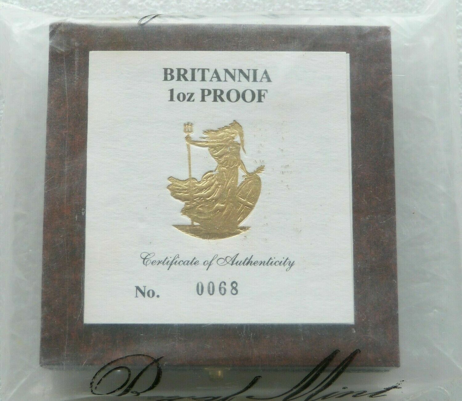 1990 Britannia £100 Gold Proof 1oz Coin Box Coa Sealed