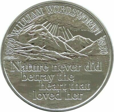 2020 William Wordsworth £5 Brilliant Uncirculated Coin