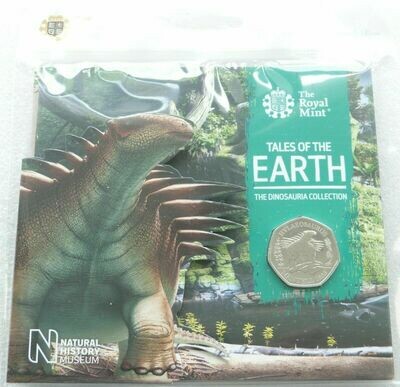 2020 Dinosauria Hylaeosaurus 50p Brilliant Uncirculated Coin Pack Sealed