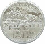 2020 William Wordsworth £5 Silver Proof Coin Box Coa