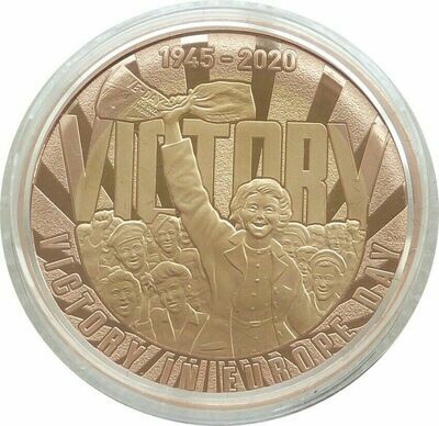 2020 VE-Day £2 Gold Proof Coin Box Coa