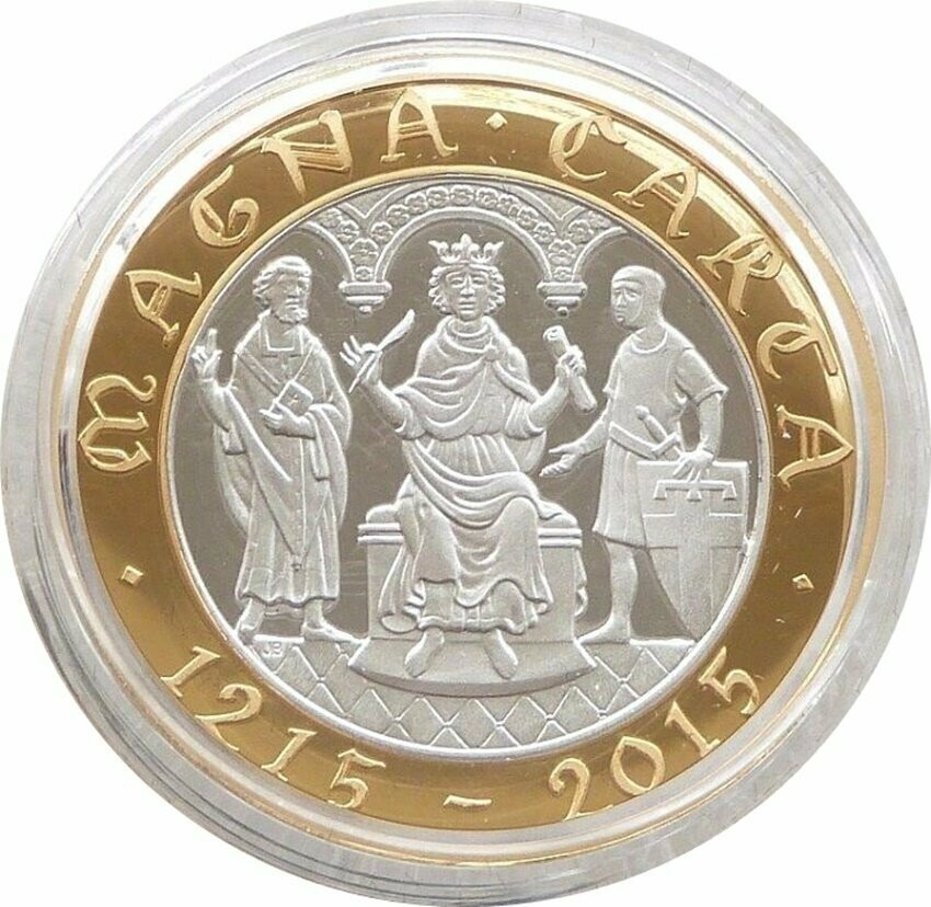 2015 Magna Carta Piedfort £2 Silver Proof Coin Box Coa + Free Book