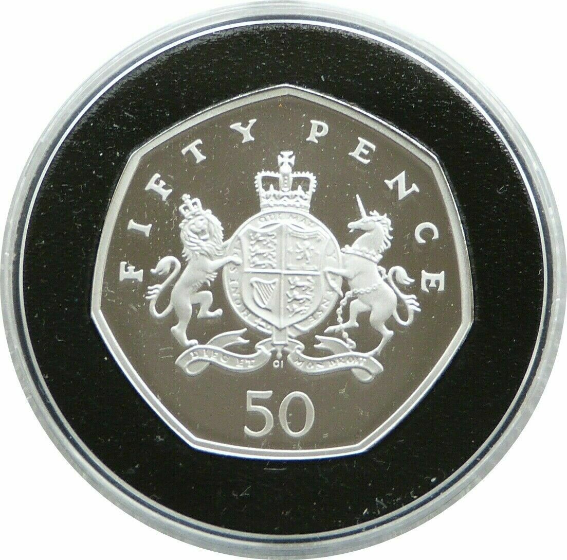 2013 Christopher Ironside 50p Silver Proof Coin Box Coa