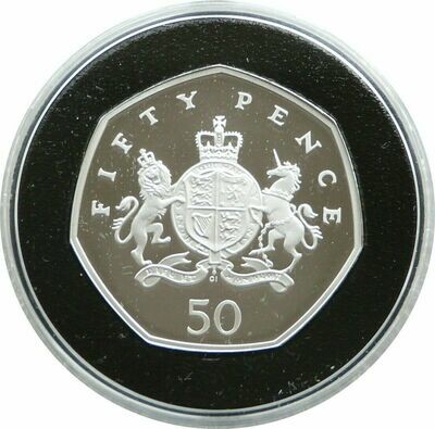 2013 Christopher Ironside 50p Silver Proof Coin Box Coa
