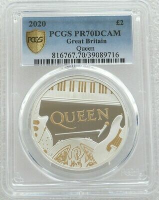 2020 Music Legends Queen £2 Silver Proof 1oz Coin PCGS PR70 DCAM