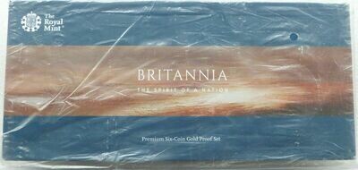 2019 Britannia Premium Gold Proof 6 Coin Set Box Coa Sealed - Mintage 150