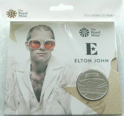 2020-I Music Legends Elton John Rocket Man £5 Brilliant Uncirculated Coin Pack Sealed
