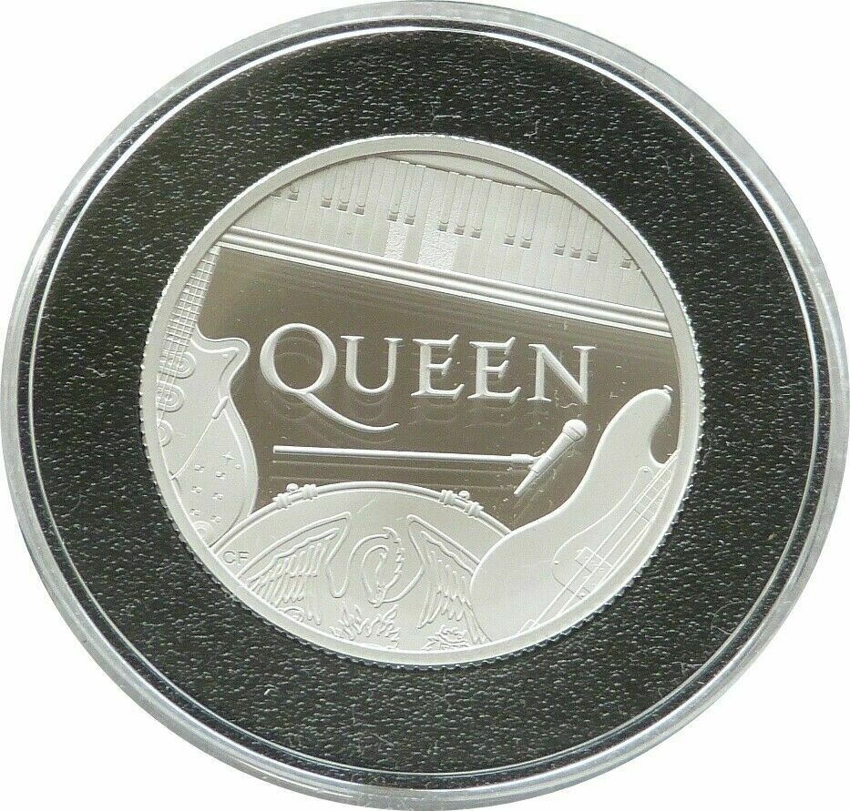 2020 Music Legends Queen £1 Silver Proof 1/2oz Coin Box Coa