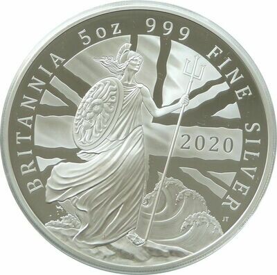 2020 Britannia £10 Silver Proof 5oz Coin Box Coa - Mintage 250