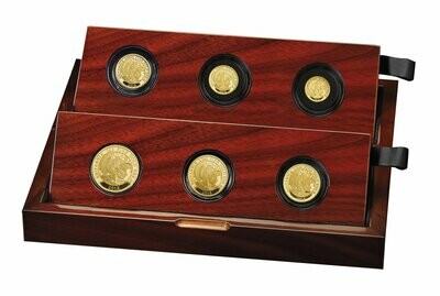 2018 Britannia Premium Gold Proof 6 Coin Set Box Coa - Mintage 150