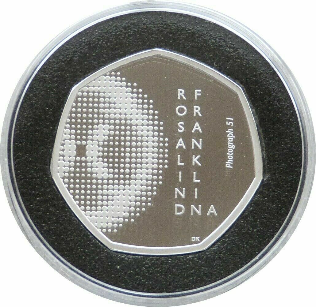 2020 Rosalind Franklin Piedfort 50p Silver Proof Coin Box Coa