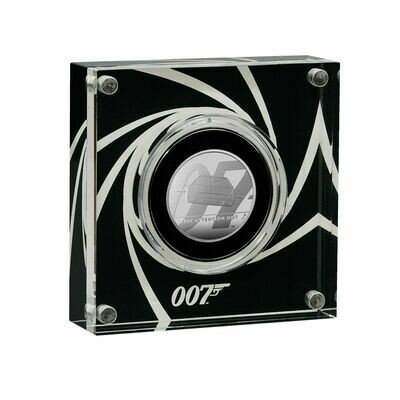 2020 James Bond Pay Attention 007 £1 Silver Proof 1/2oz Coin Box Coa