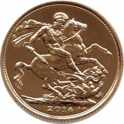 2014 St George and the Dragon Full Sovereign Gold Coin