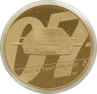 2020 James Bond Pay Attention 007 £200 Gold Proof 2oz Coin Box Coa