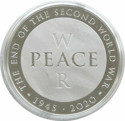 2020 End of Second World War Piedfort £5 Silver Proof Coin Box Coa