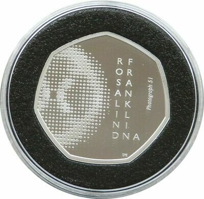 2020 Rosalind Franklin 50p Silver Proof Coin Box Coa