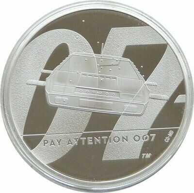 2020 James Bond Pay Attention 007 £2 Silver Proof 1oz Coin Box Coa