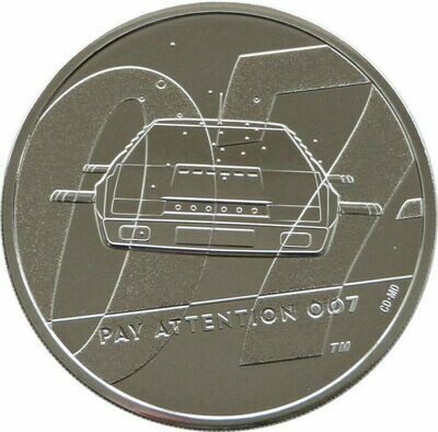2020 James Bond Pay Attention 007 £5 Brilliant Uncirculated Coin