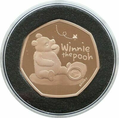 2020 Winnie the Pooh 50p Gold Proof Coin Box Coa