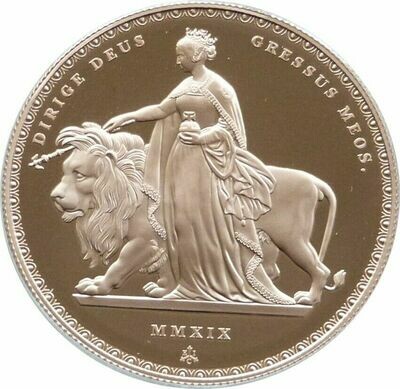 2019 Saint Helena Una and the Lion £5 Sovereign Gold Proof Coin Box Coa
