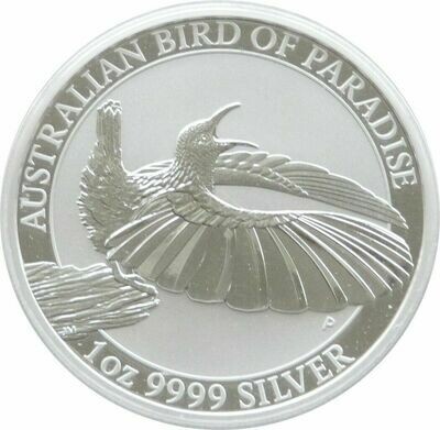2018 Australia Bird of Paradise Victorian Riflebird $1 Silver 1oz Coin