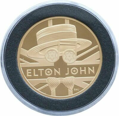 2020 Music Legends Elton John £500 Gold Proof 5oz Coin Box Coa