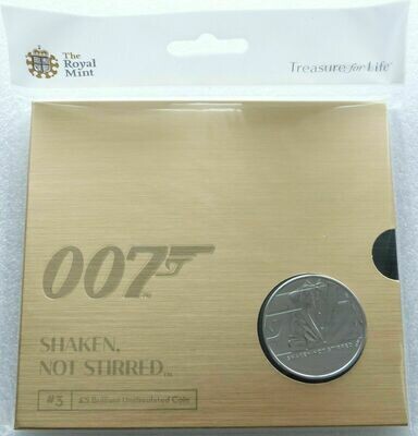 2020 James Bond 007 Shaken not Stirred £5 Brilliant Uncirculated Coin Pack Sealed