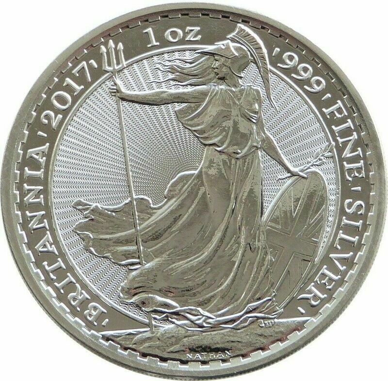2017 Britannia £2 Silver Bullion 1oz Coin - Radial Sunburst