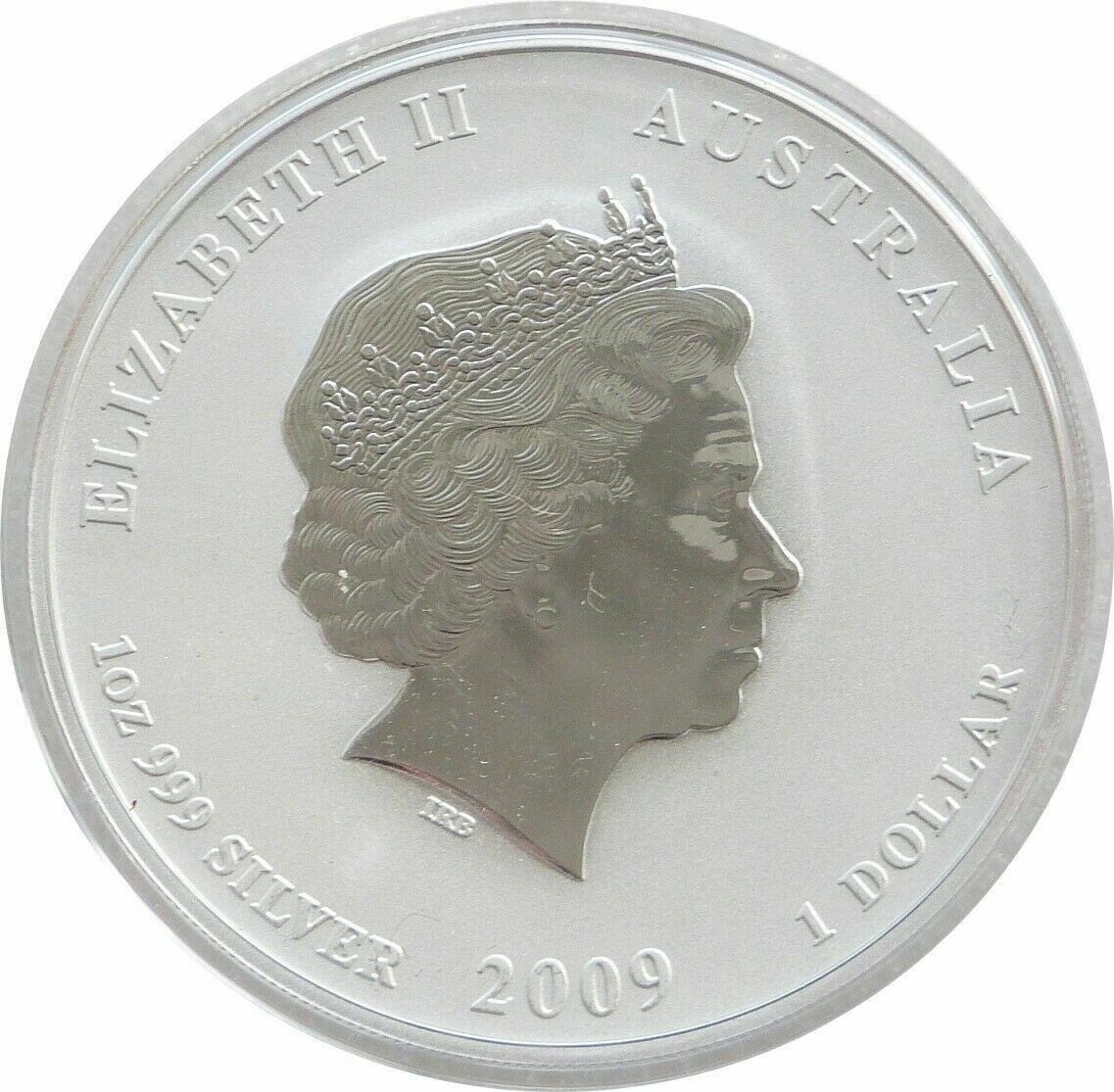 2009 Australia Lunar Ox $1 Silver 1oz Coin