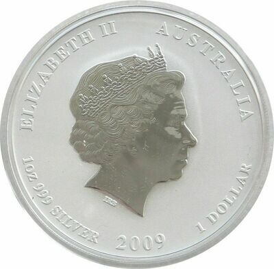 2009 Australia Lunar Ox $1 Silver 1oz Coin