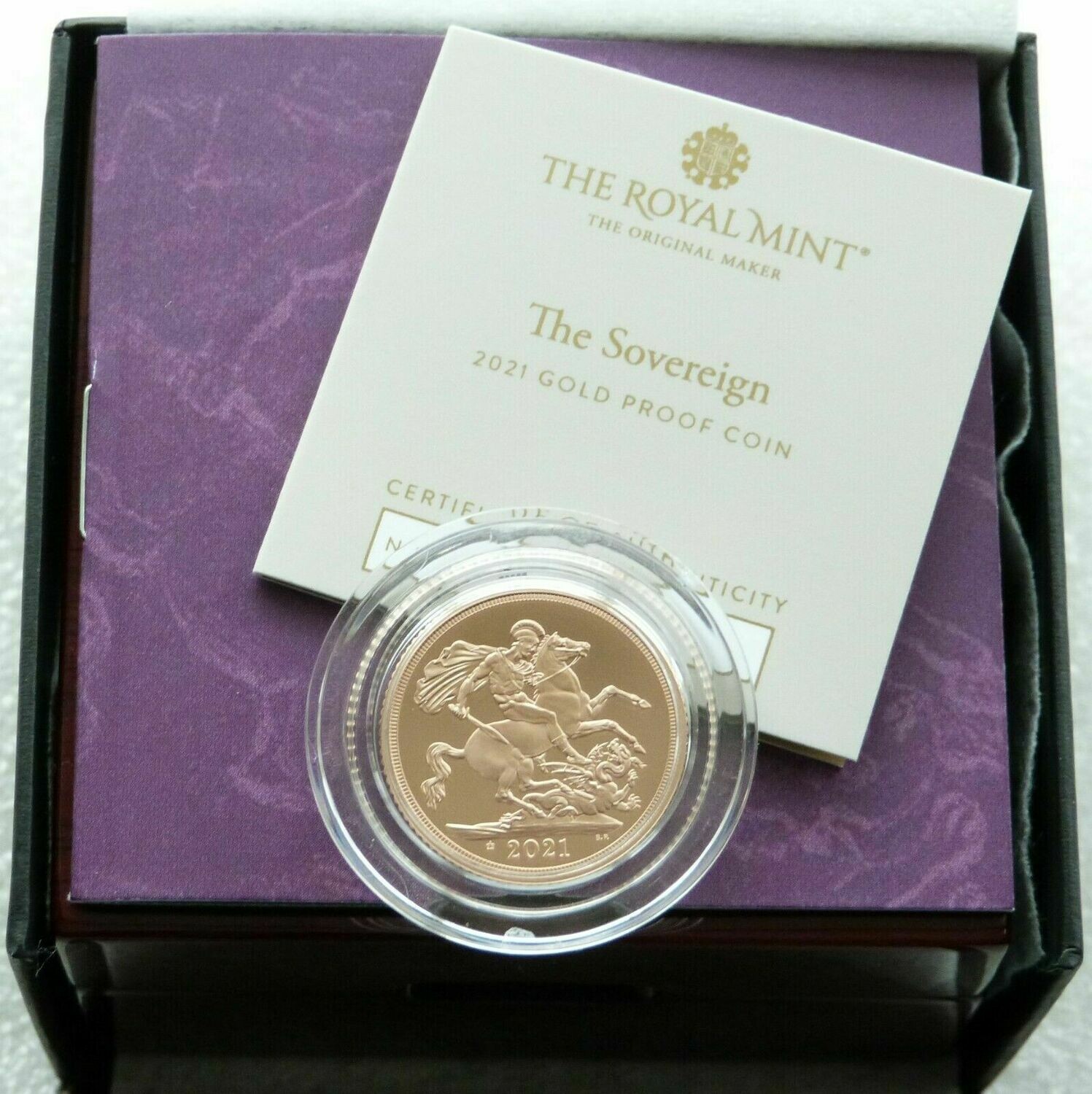 2021 Queens 95th Birthday Privy Full Sovereign Gold Proof Coin Box Coa