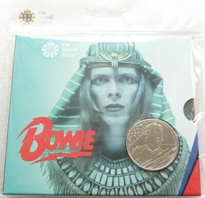 2020-IIII Music Legends David Bowie £5 Brilliant Uncirculated Coin Pack Sealed