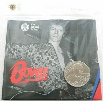 2020-III Music Legends David Bowie £5 Brilliant Uncirculated Coin Pack Sealed