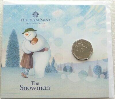 2020 The Snowman 50p Brilliant Uncirculated Coin Pack Sealed