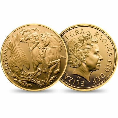 2012 Diamond Jubilee £2 Double Sovereign Gold Proof Coin