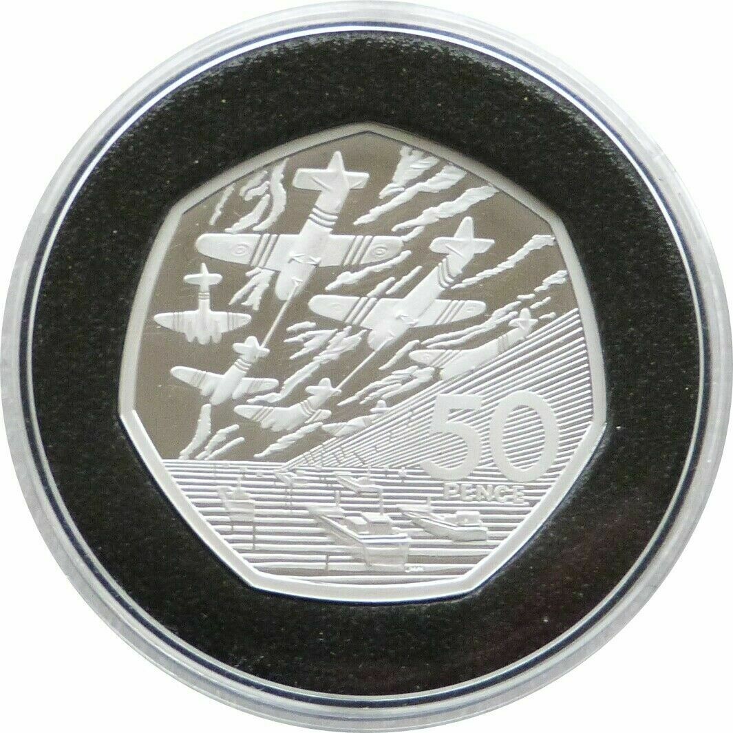 2019 D-Day Landings 50p Silver Proof Coin - 1994