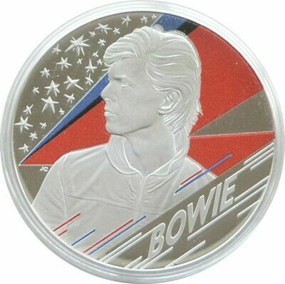 2020 Music Legends David Bowie £2 Silver Proof 1oz Coin Box Coa