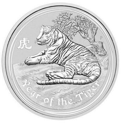 2010-P Australia Lunar Tiger $2 Silver 2oz Coin