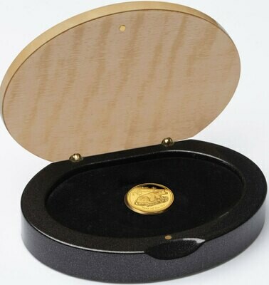 2009-P Australia Lunar Ox $15 Gold Proof 1/10oz Coin Box Coa