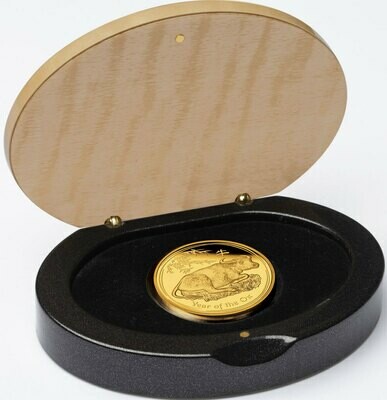 2009-P Australia Lunar Ox $100 Gold Proof 1oz Coin Box Coa