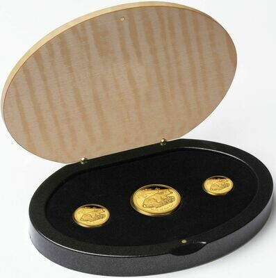 2009-P Australia Lunar Ox Gold Proof 3 Coin Set Box Coa