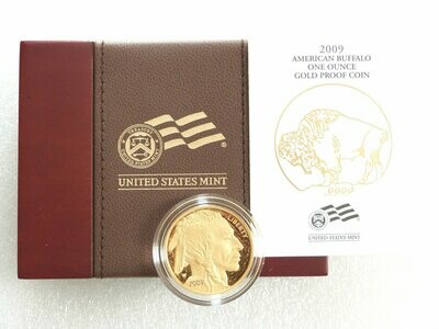 2009-W American Buffalo $50 Gold Proof 1oz Coin Box Coa