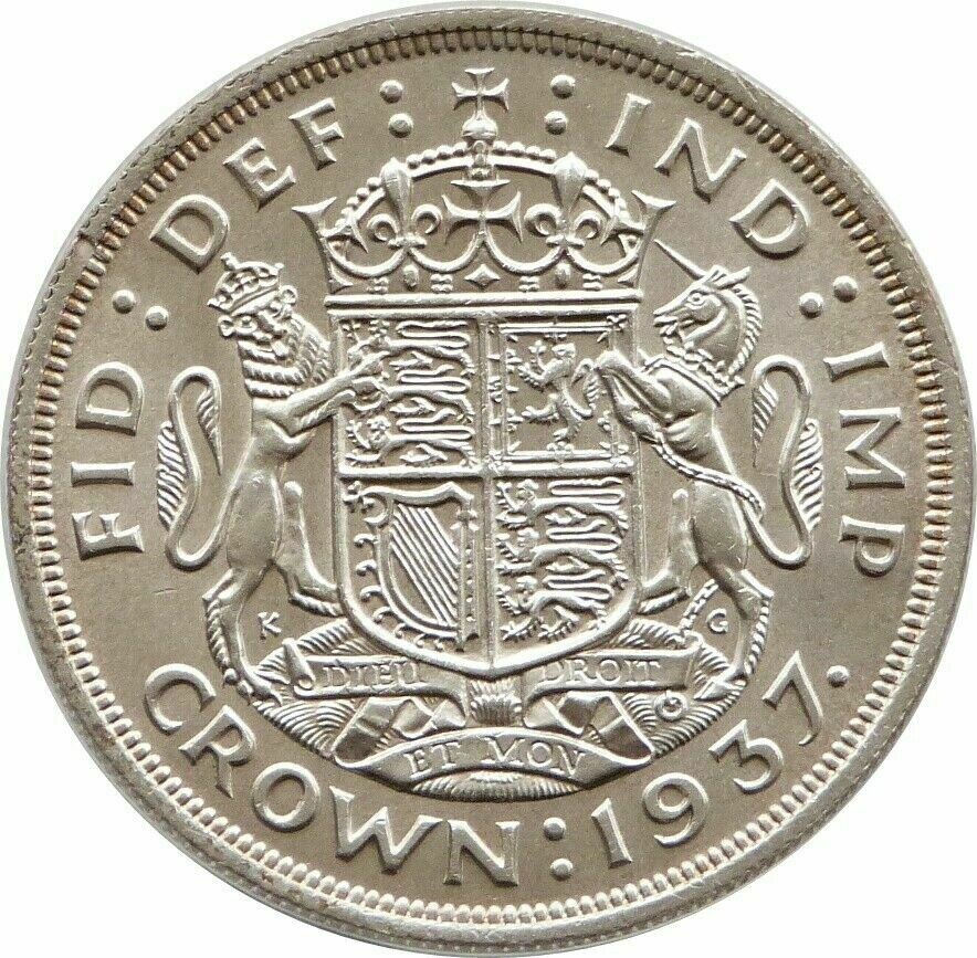 1937 George VI Coronation Crown Silver Coin