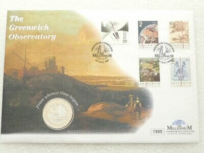 1999 Millennium Anno Domini £5 Silver Proof Coin First Day Cover